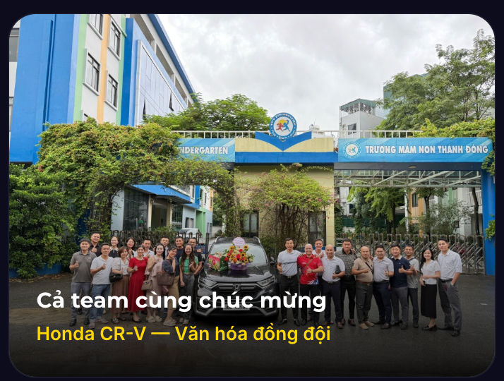 Anh Hiệp nhận xe Honda CR-V